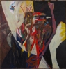 101. Hrozba, 200x190, olej na plátně, 1987